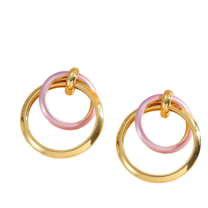 Women's earrings with elegant, layered ring design Nin Boutique