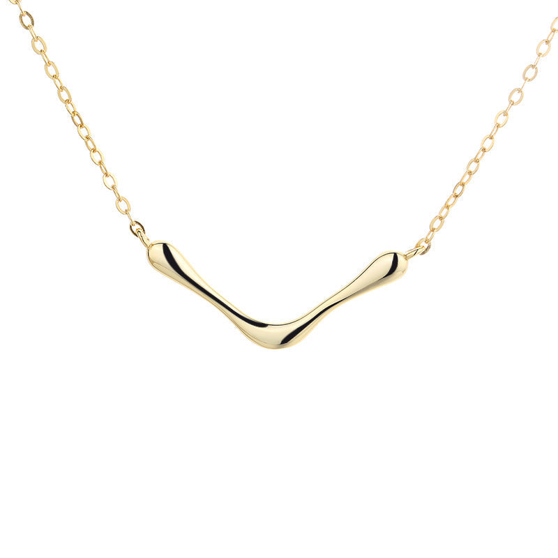 Women's necklace with modern, curved pendant Nin Boutique
