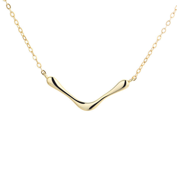 Women's necklace with modern, curved pendant Nin Boutique