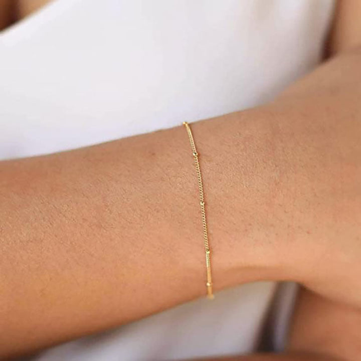 Women's fashionable anklet with elegant links and glitter accents Nin Boutique