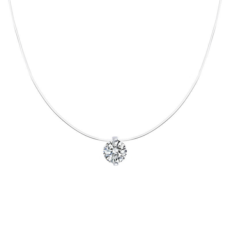 Women's necklace with sparkling crystal pendant Nin Boutique