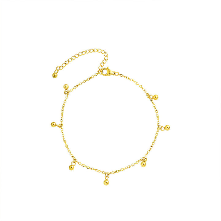 Ladies ankle bracelet with elegant pendulum charms Nin Boutique