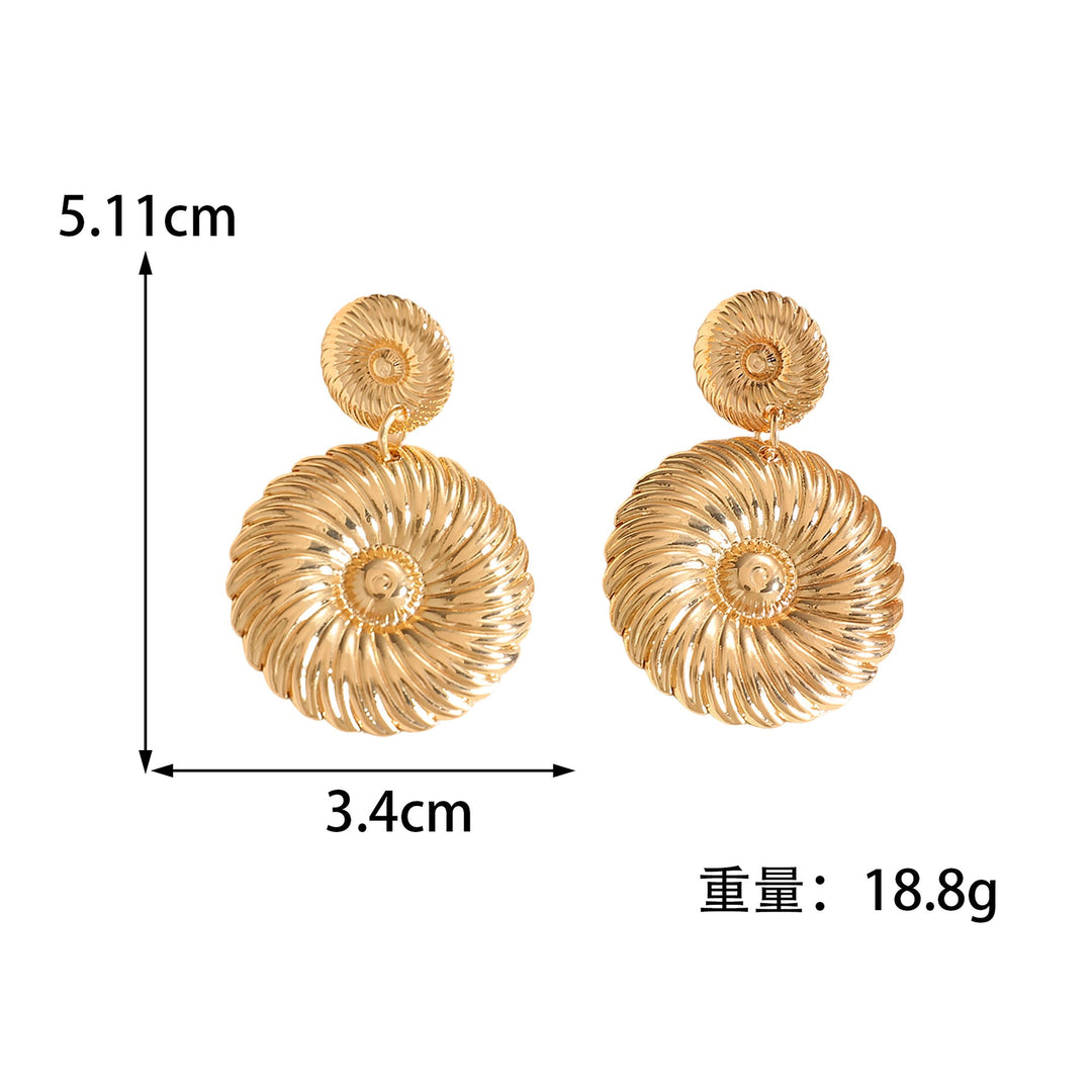 Women's Pearl and Metal Design Earrings Nin Boutique
