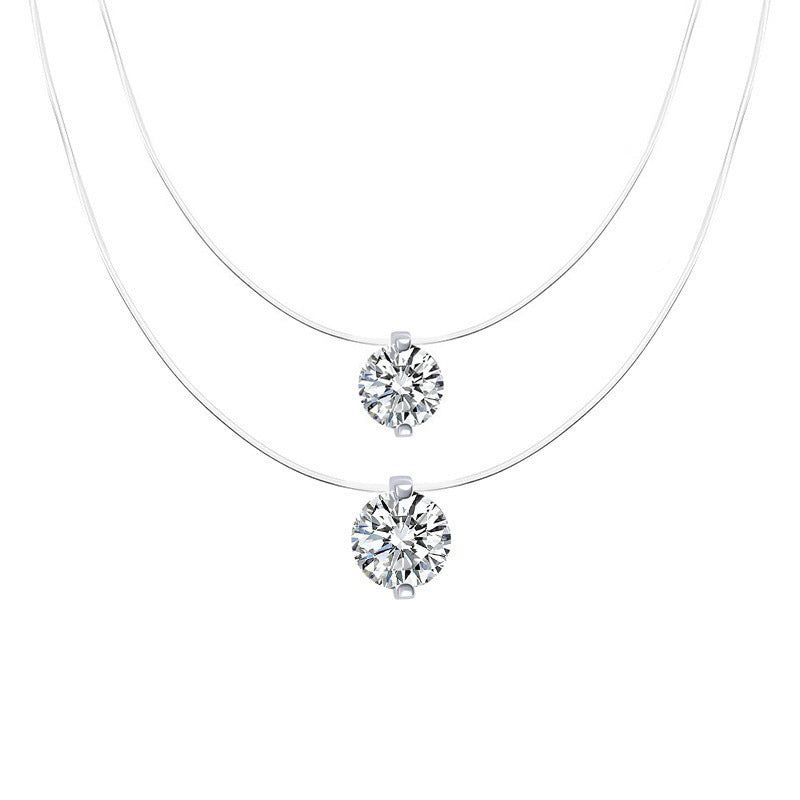 Women's necklace with sparkling crystal pendant Nin Boutique