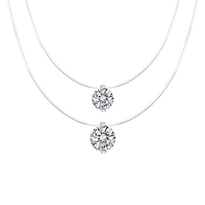 Women's necklace with sparkling crystal pendant Nin Boutique