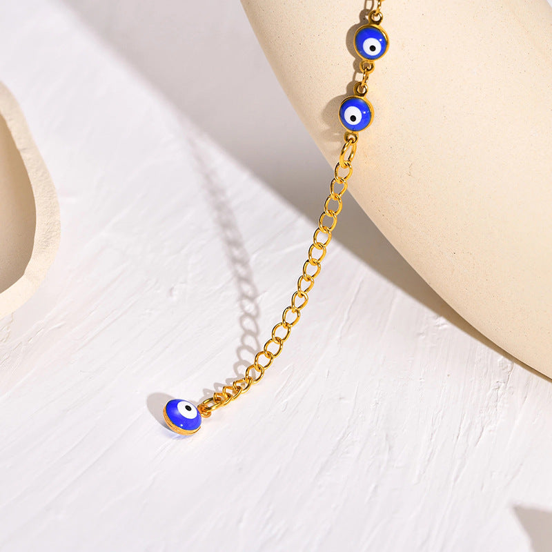 Women’s fashionable ankle bracelet with mystical protective charm Nin Boutique