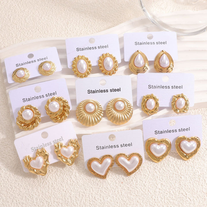 Women’s earrings in stylish heart design Nin Boutique