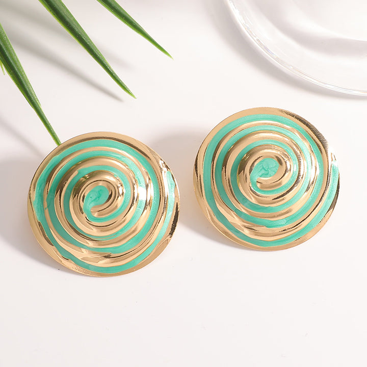 Women's earrings in elegant spiral design Nin Boutique