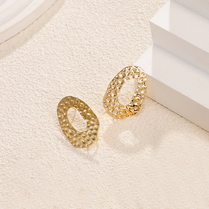 Women Earrings with textured, square design Nin Boutique