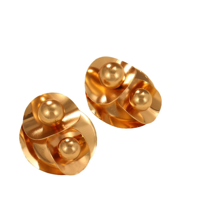Ladies earrings in elegant wave pattern Nin Boutique