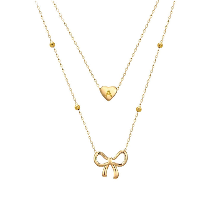 Women’s necklace with double layered design and charming pendants Nin Boutique