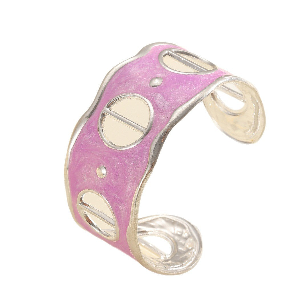 Ladies Open Bangle with Modern, Transparent Design Nin Boutique