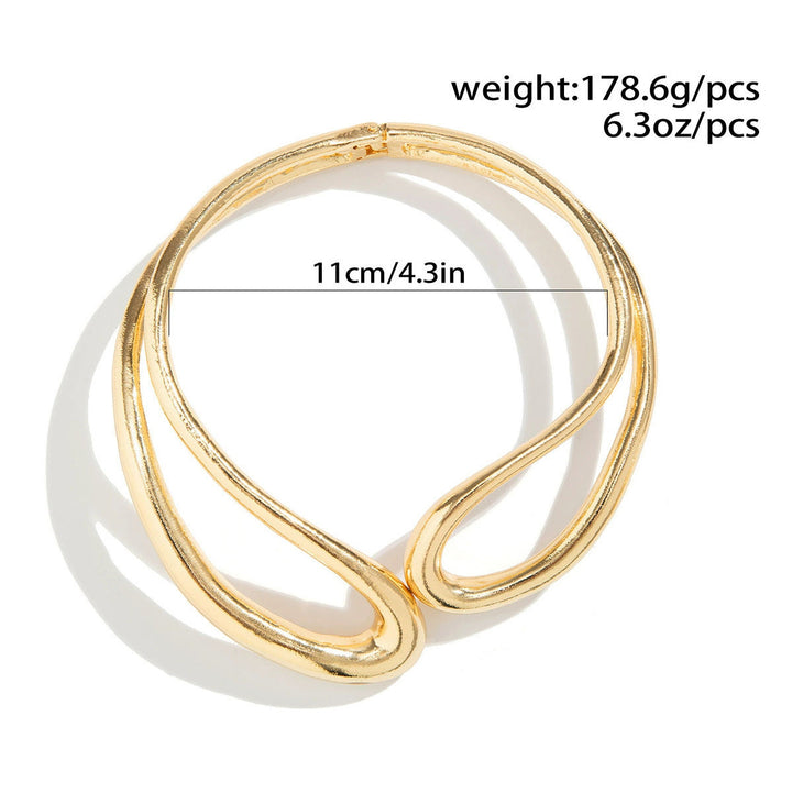 Women Open Cuff Bracelet with Modern, Flowing Design Nin Boutique