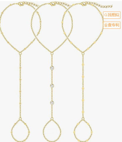 Women’s anklet with sparkling zirconia details and delicate design Nin Boutique