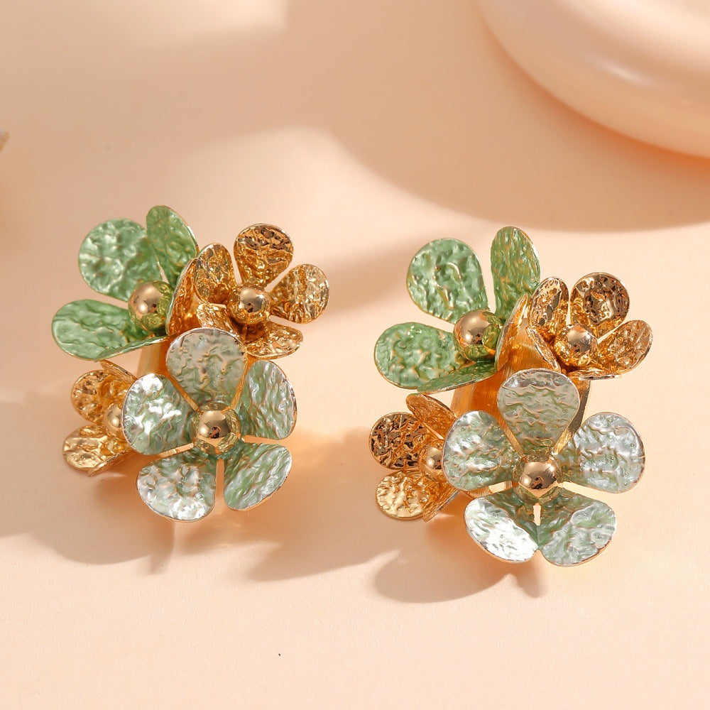Women's earrings with artistic floral motifs Nin Boutique