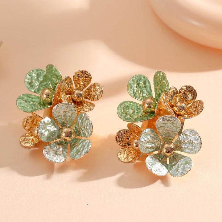 Women's earrings with artistic floral motifs Nin Boutique