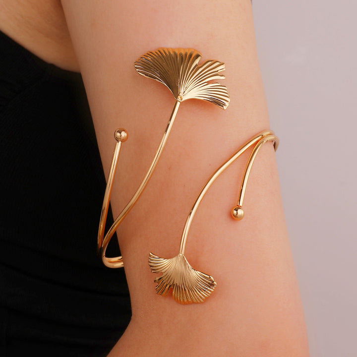 Women Open Cuff with Floral Accents Nin Boutique