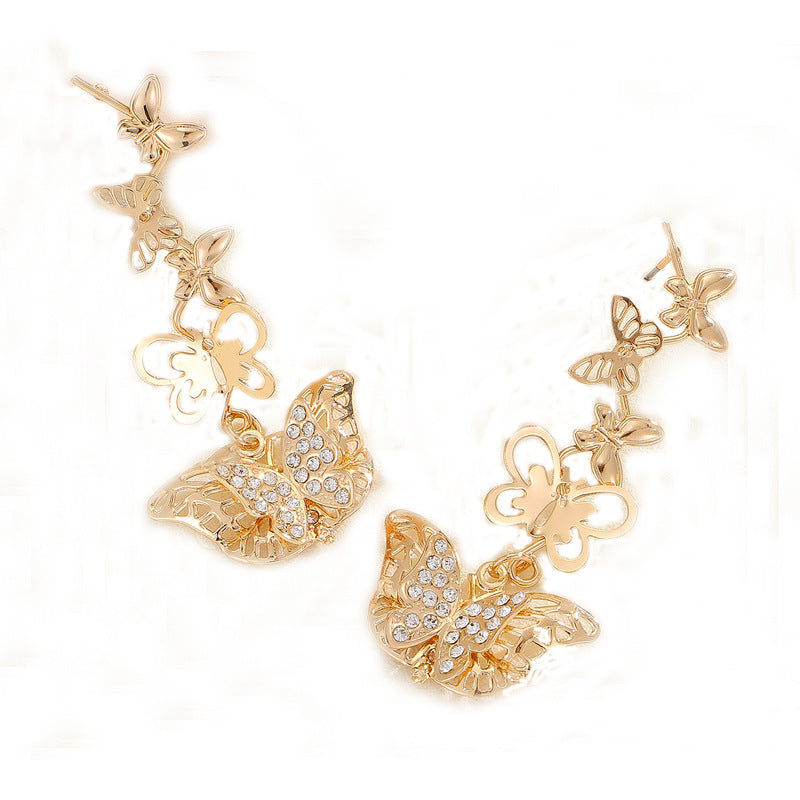 Ladies earrings with elaborate butterfly design Nin Boutique