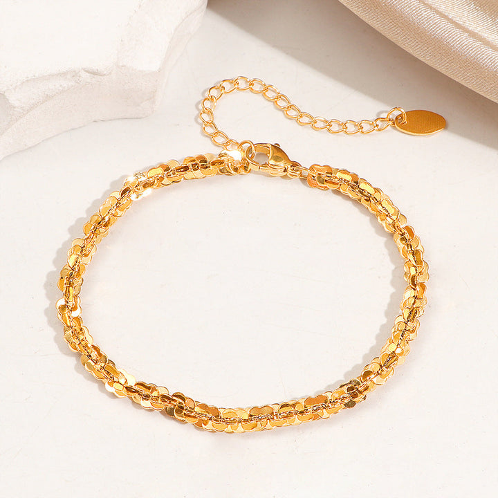 Women's Sparkling Chain Ankle Bracelet Nin Boutique