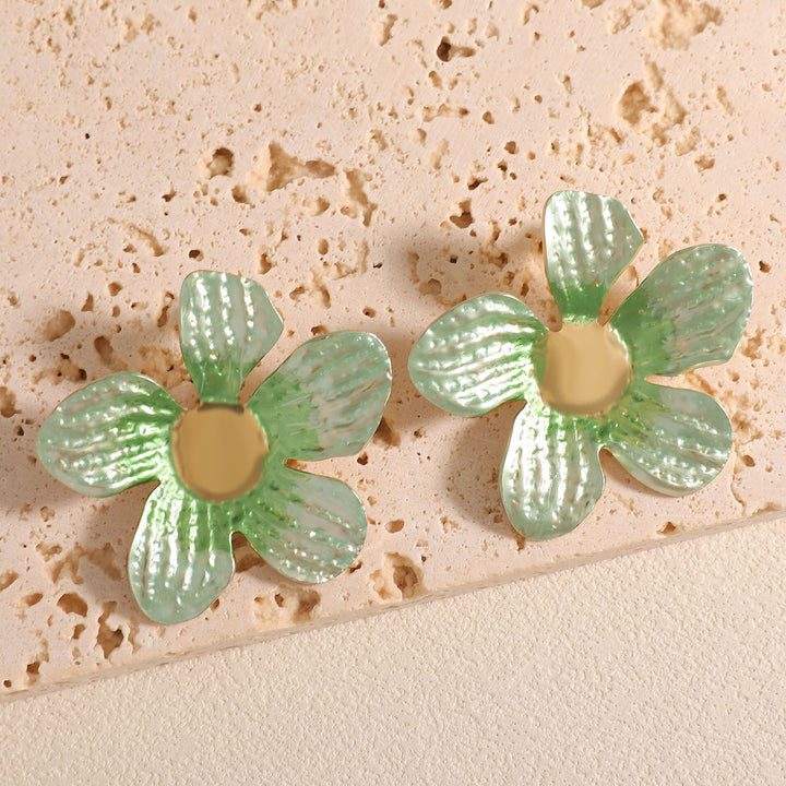 Ladies earrings in artistic flower design Nin Boutique