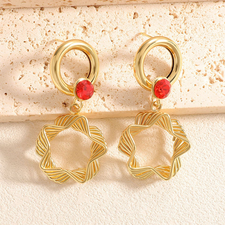 Ladies earrings with elaborate star design Nin Boutique