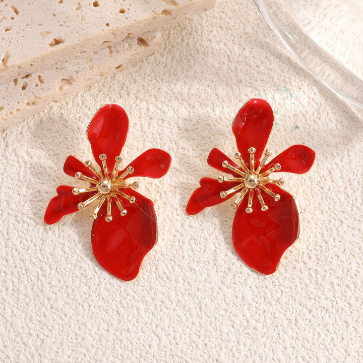 Ladies Earrings with intricate floral motif Nin Boutique