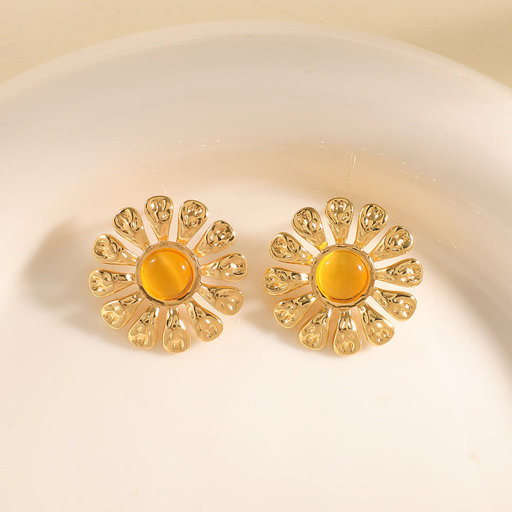 Women's earrings in elegant orchid design Nin Boutique