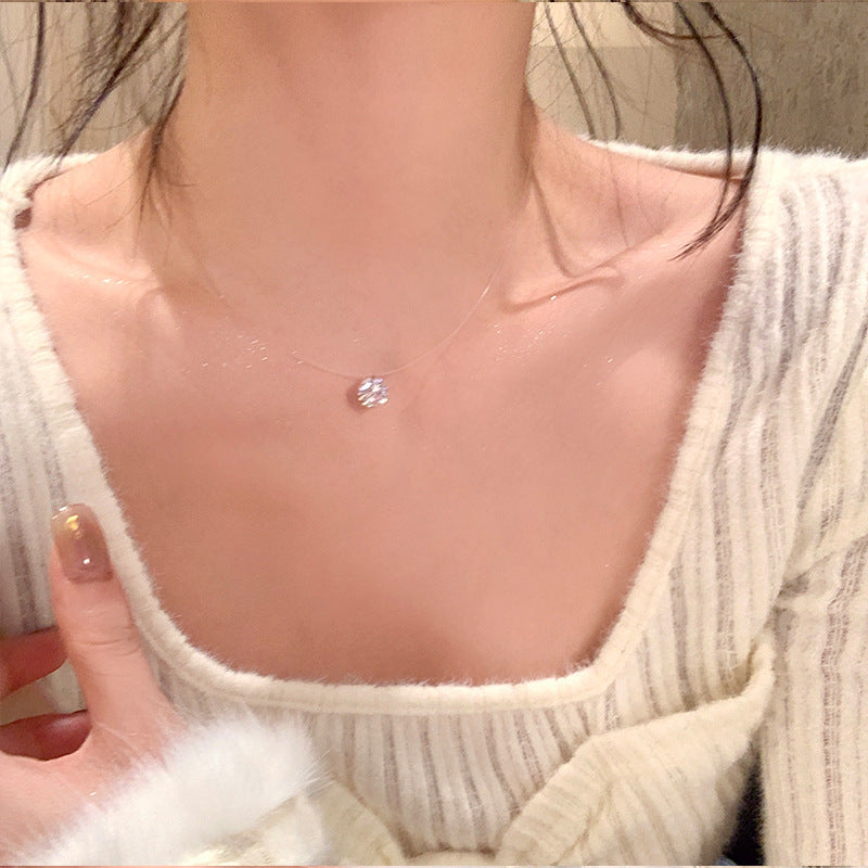 Women's necklace with sparkling crystal pendant Nin Boutique