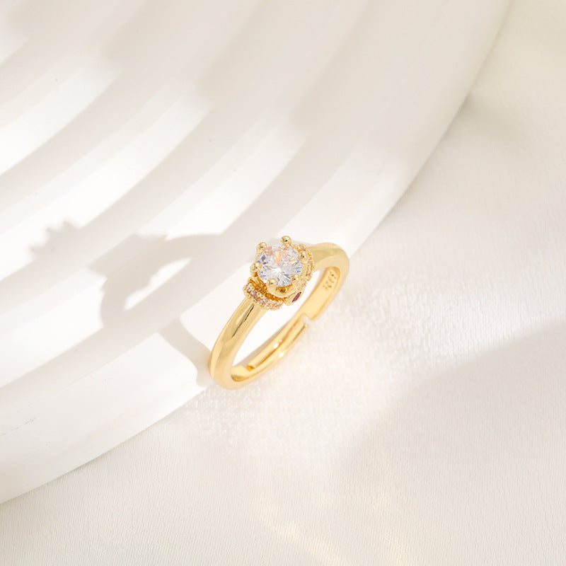Women's ring with sparkling zirconia Nin Boutique