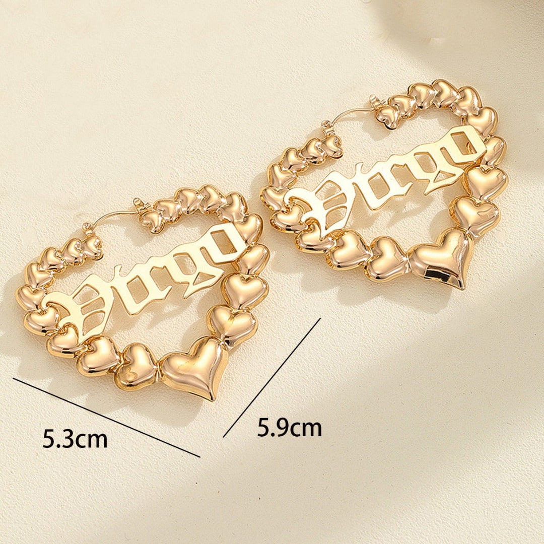 Women’s earrings with unique heart design and astrological element Nin Boutique