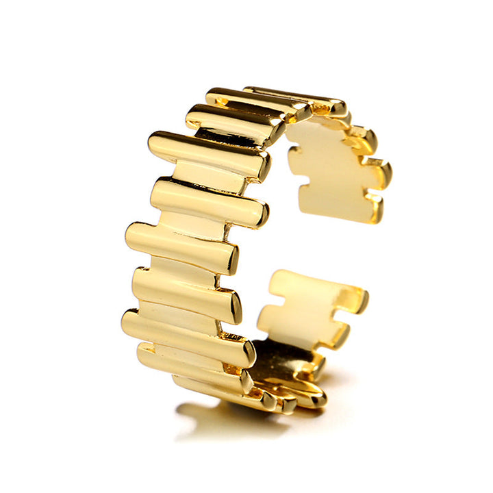 Women Open Ring with modern, geometric design Nin Boutique