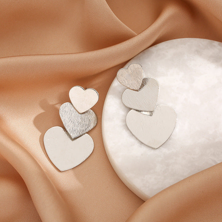 Women's heart earrings Nin Boutique