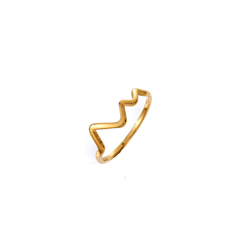 Women's ring with elegant zigzag design Nin Boutique
