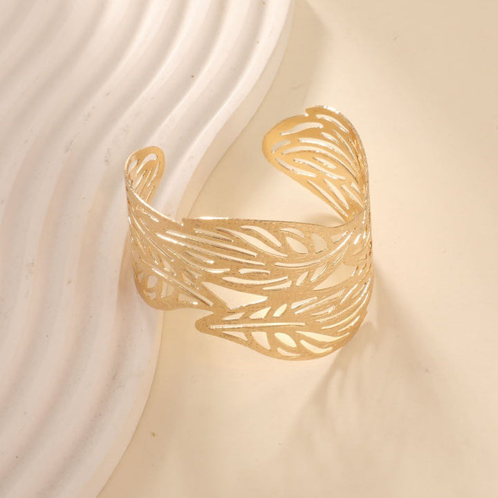 Women's cuff in artistic flower pattern Nin Boutique