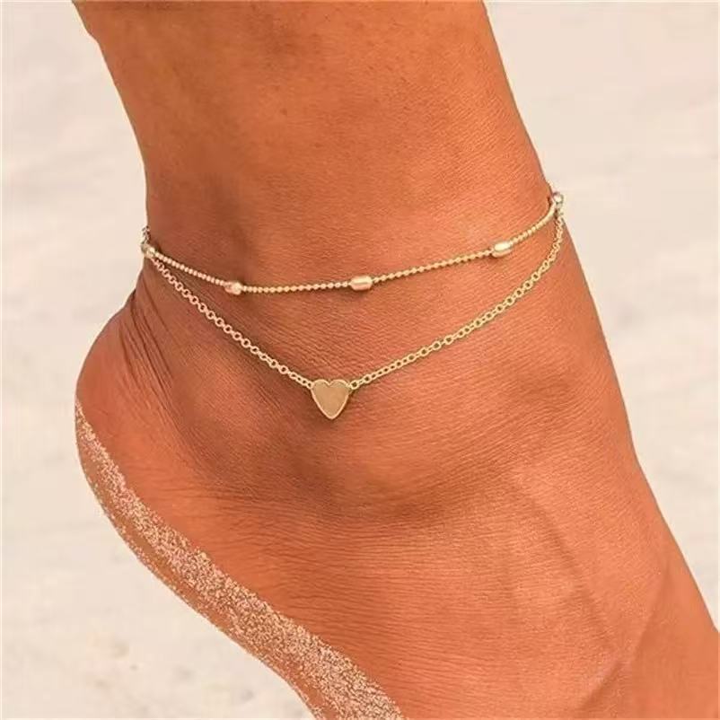 Ladies elegant ankle bracelet with sparkling zirconia elements Nin Boutique