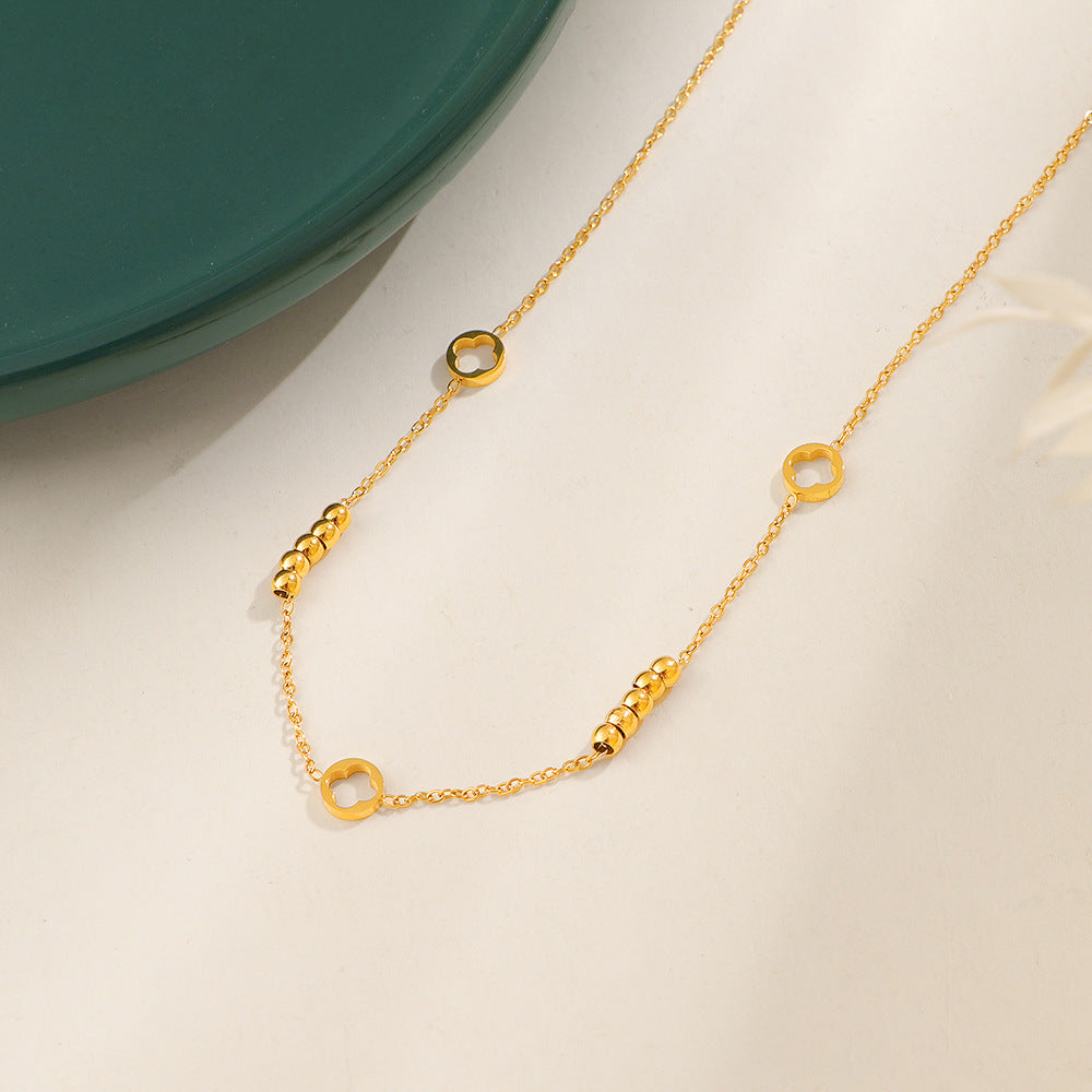 Women's anklet with elegant geometric elements Nin Boutique