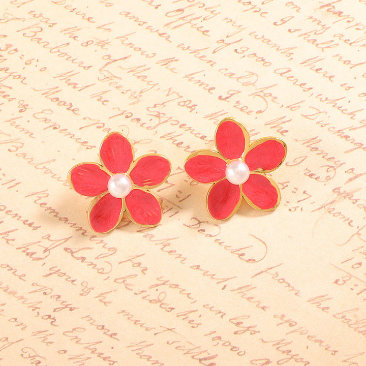 Women’s earrings with ornate floral pattern Nin Boutique