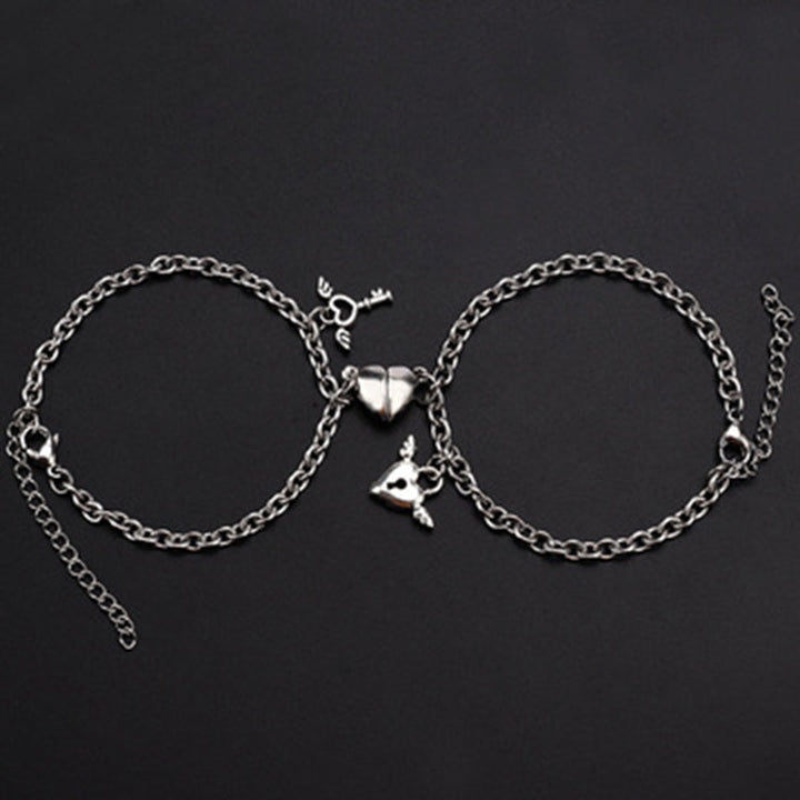 Women's ankle bracelet with heart-shaped charms and playful design Nin Boutique