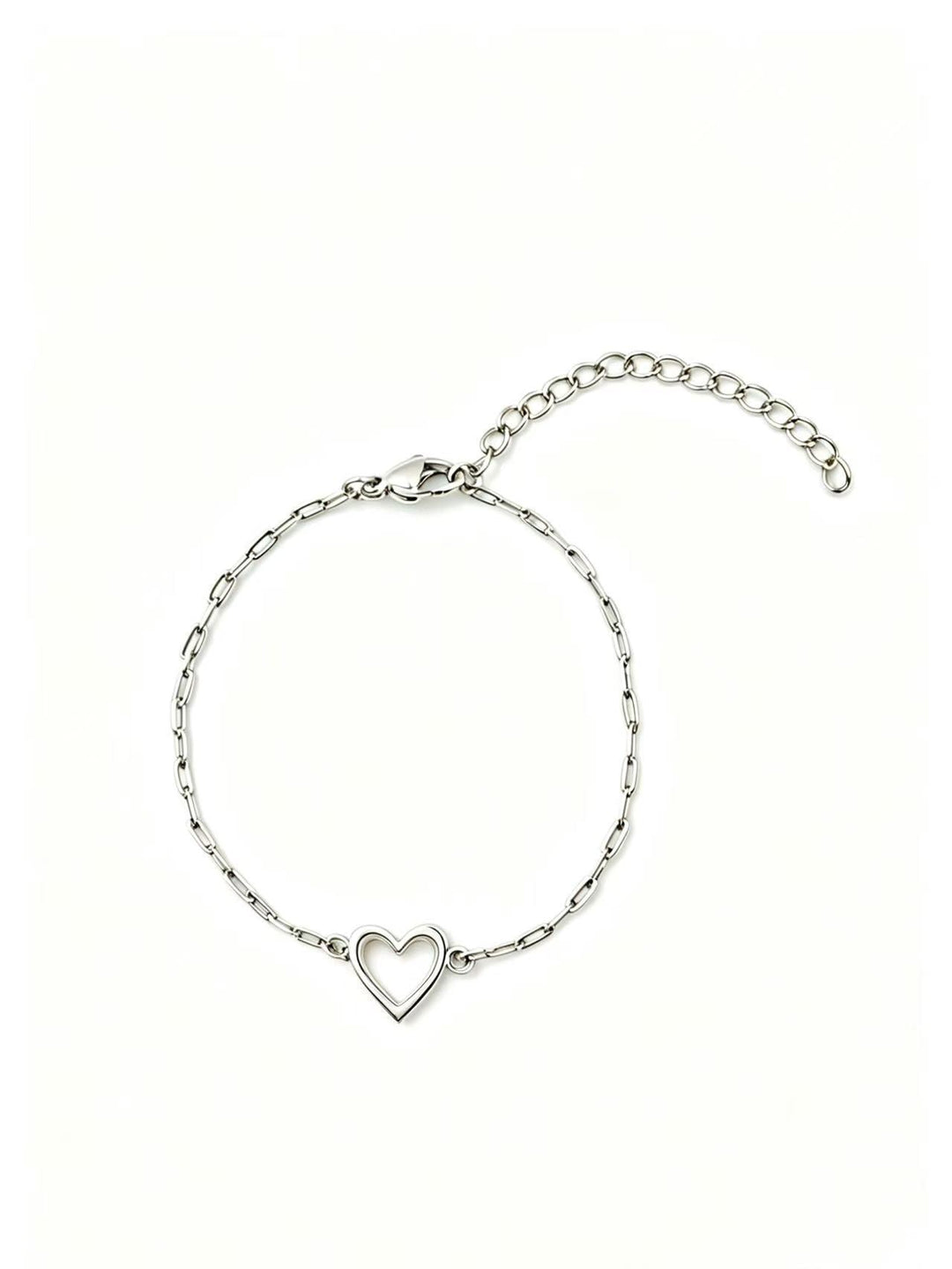 Women's anklet with romantic heart pendant made of high-quality stainless steel Nin Boutique