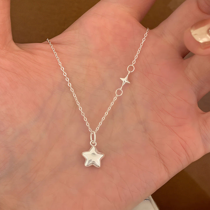 Women's necklace with sparkling star pendant and elegant connection details Nin Boutique