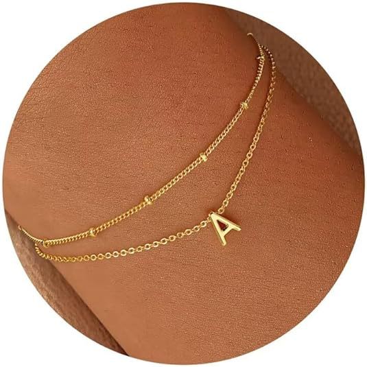 Ladies ankle bracelet with charming letter pendant and delicate chain design Nin Boutique