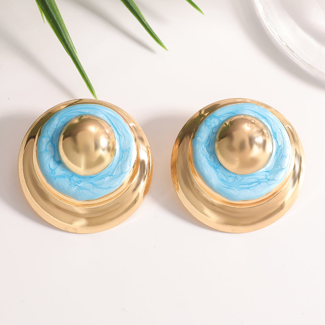 Women's earrings with shiny circles and elaborate color design Nin Boutique