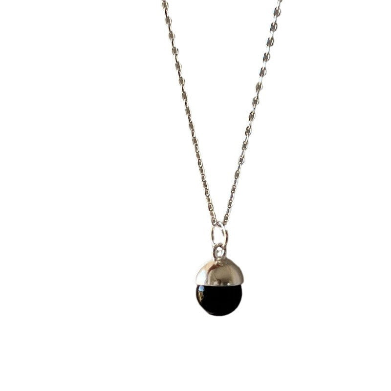 Women’s necklace with stylish half-sphere pendant made of stainless steel Nin Boutique