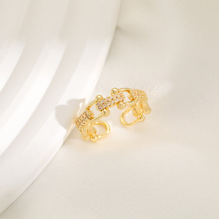Women's ring with sparkling zirconia Nin Boutique