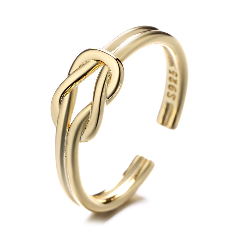 Women's open ring with elegant knot structure Nin Boutique