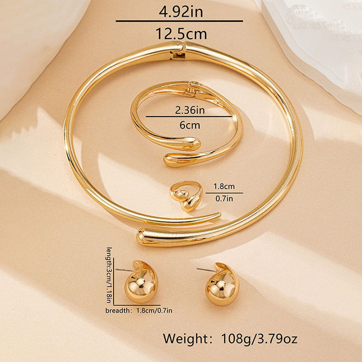 Ladies Open Cuff Bracelet with Elegant, Sculptural Design Nin Boutique