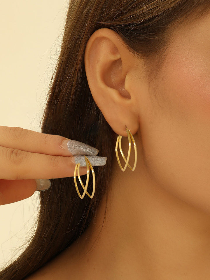 Ladies earrings in floral wire design Nin Boutique