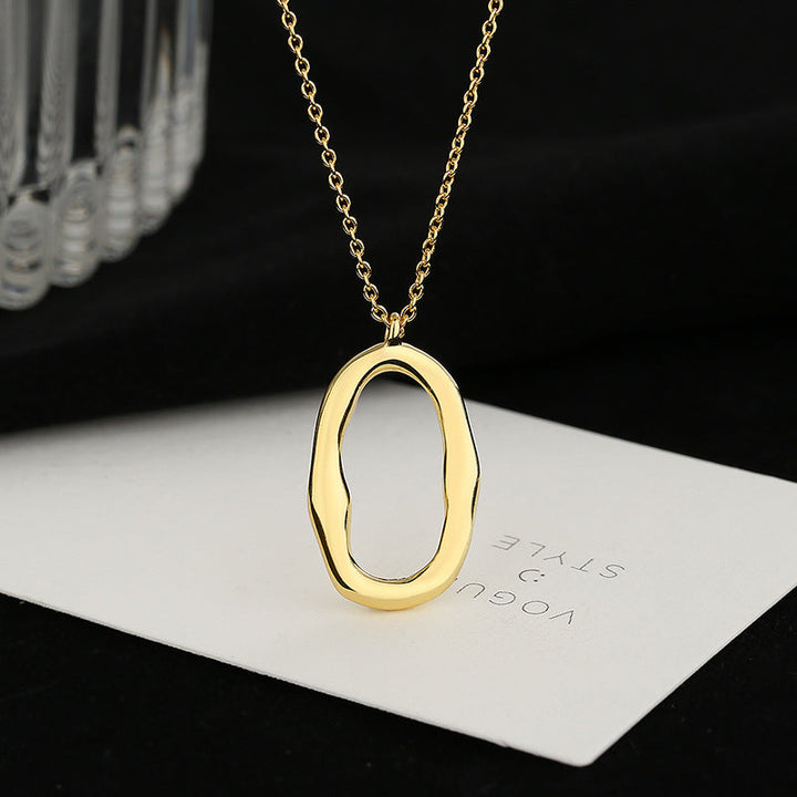 Ladies necklace with modern, organic pendant Nin Boutique