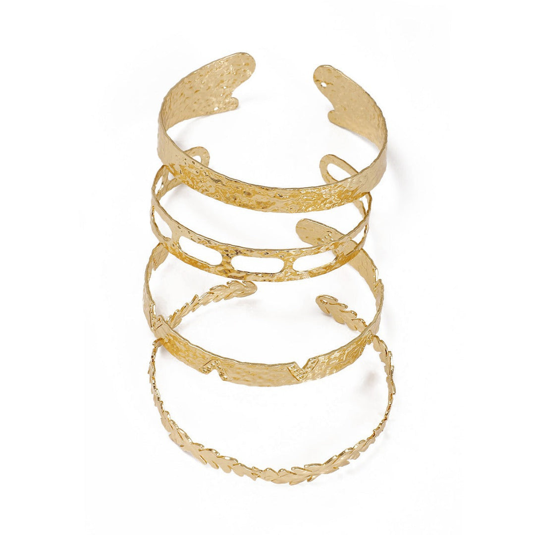 Ladies Open Bangle with Elegant Floral Pattern Nin Boutique