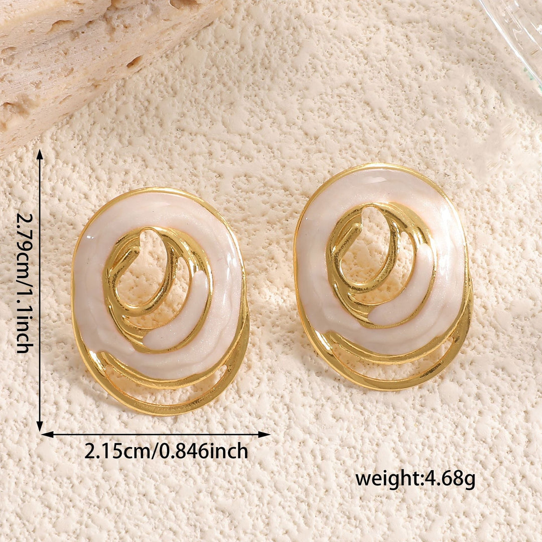 Women's earrings with artistically spiral-shaped design Nin Boutique